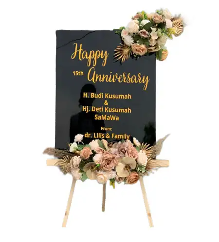 Papan Bunga Akrilik Cantel