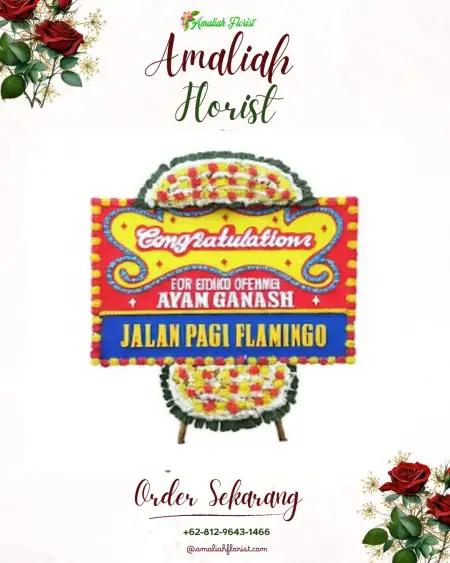 Sewa Papan Bunga Cantel